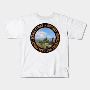 Ancient Bristlecone Scenic Byway National Forest Scenic Byway circle Kids T-Shirt